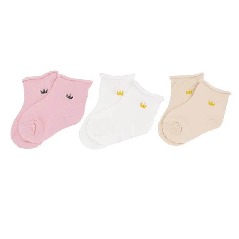 3-piece Cotton Socks for Baby Wholesale children's clothing