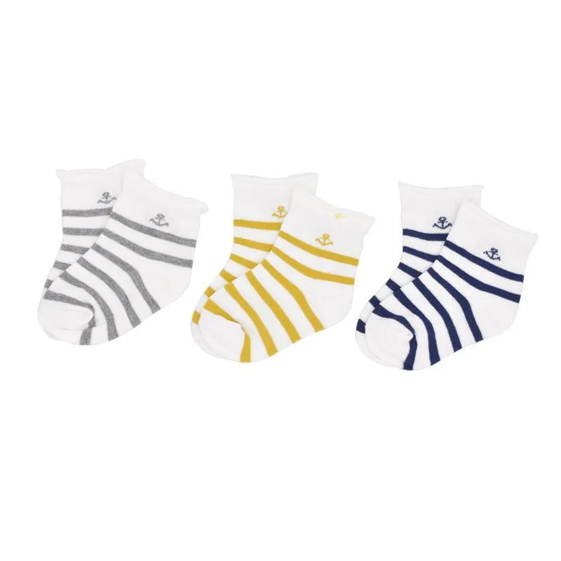 3-piece Cotton Socks for Baby Wholesale children's clothing