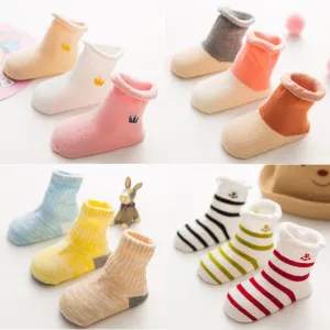 3-piece Cotton Socks for Baby Wholesale children's clothing