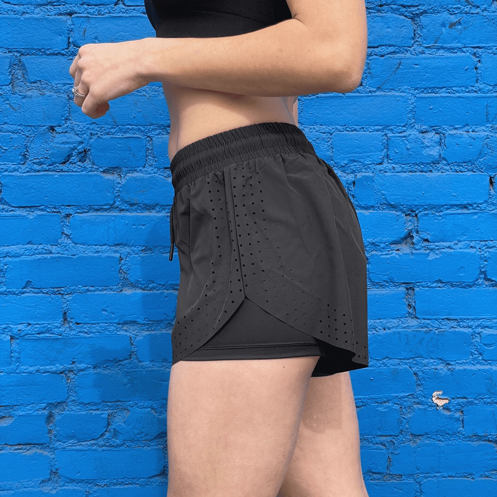 Arielle Athletic Shorts with Built-In Compression