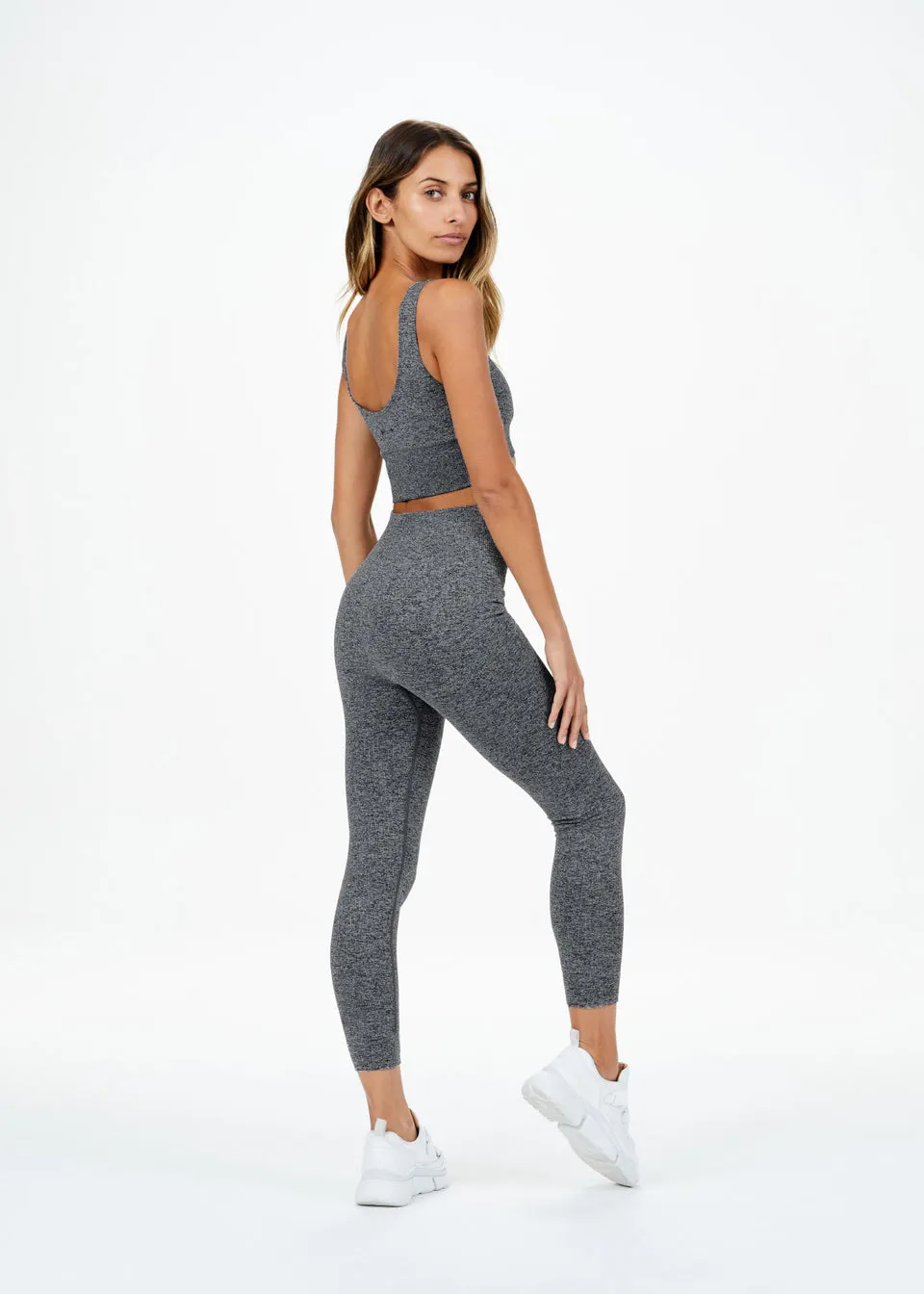 Ayama Dance Midi Pant, Grey Marle