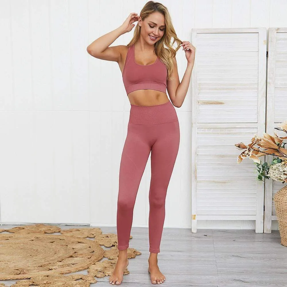 Balance Seamless Gym Leggings & Top Set