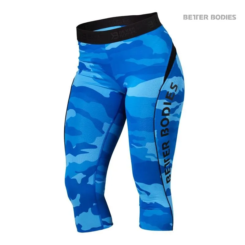 Better Bodies Fitness Curve Capri - Blue Camo