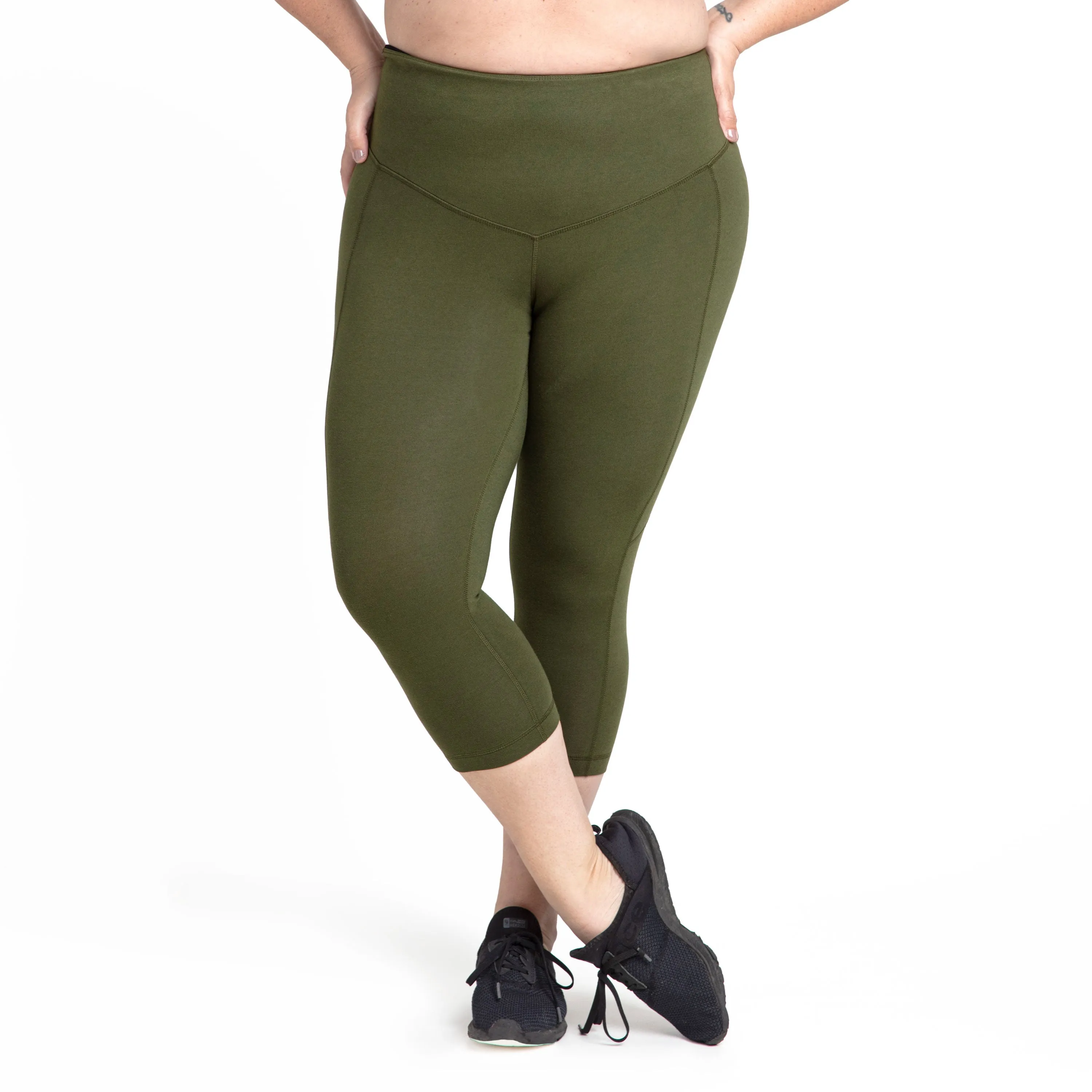 Black Dahlia Curve Basix Compression Capri