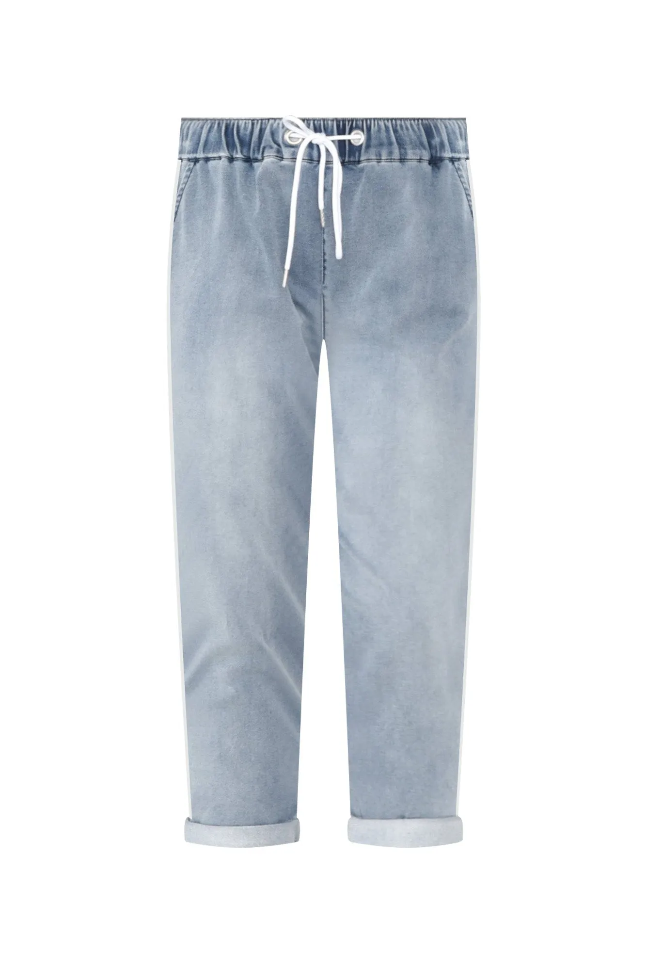 Brooks Blue Cotton Blend Jogger Pants