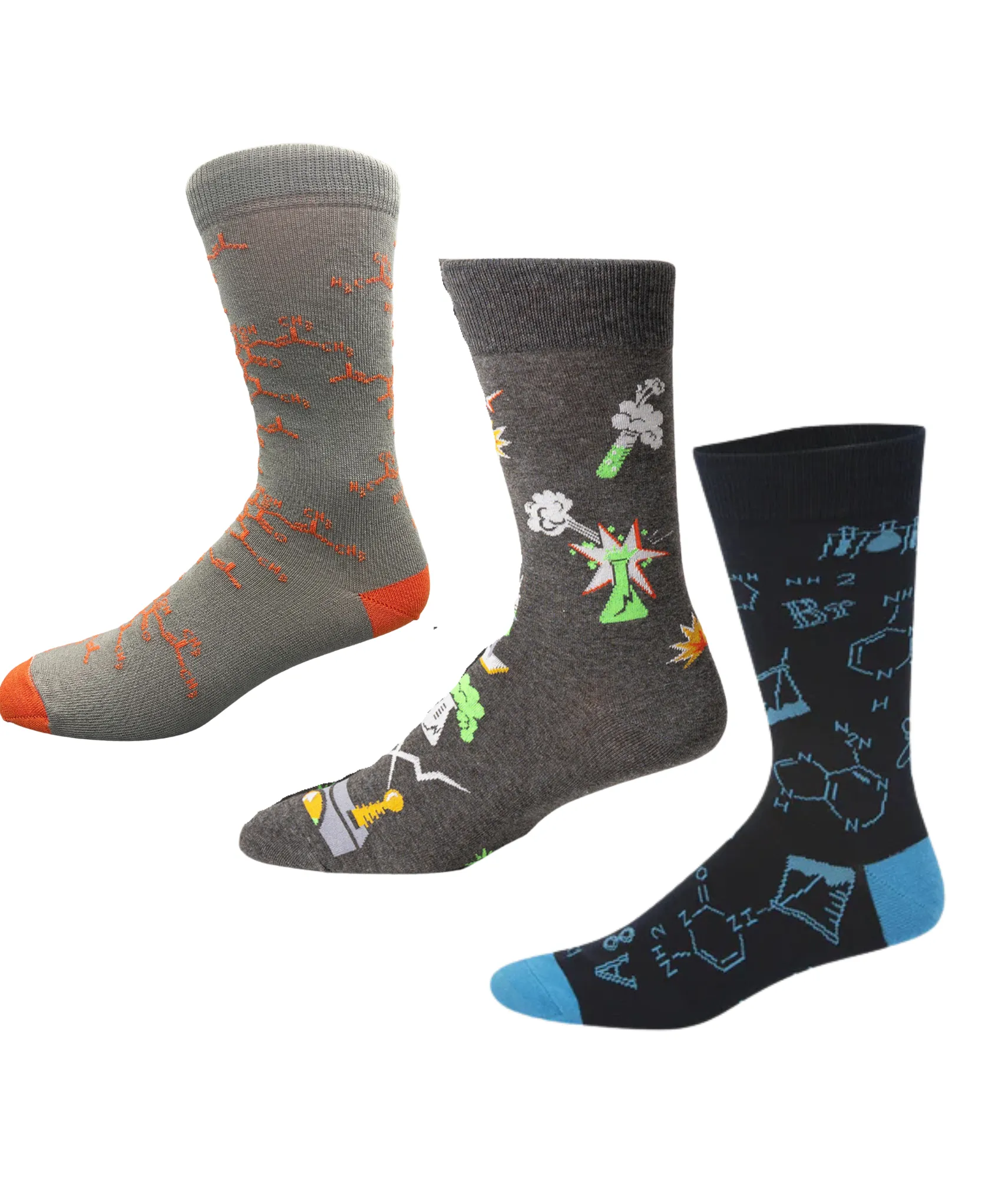 Bundle 3 Pairs of Men's Socks - The Science Nerd