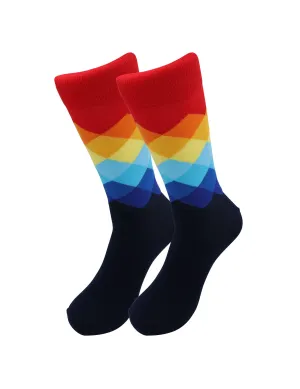 Casual Designer Animal Socks - Rainbow - for Men and Women