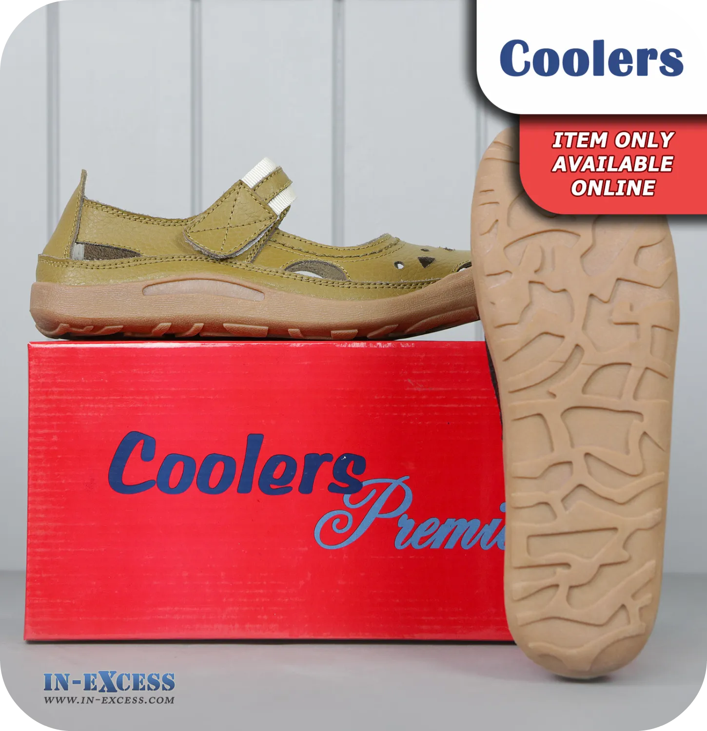 Coolers Premier Leather Sandals - Taupe