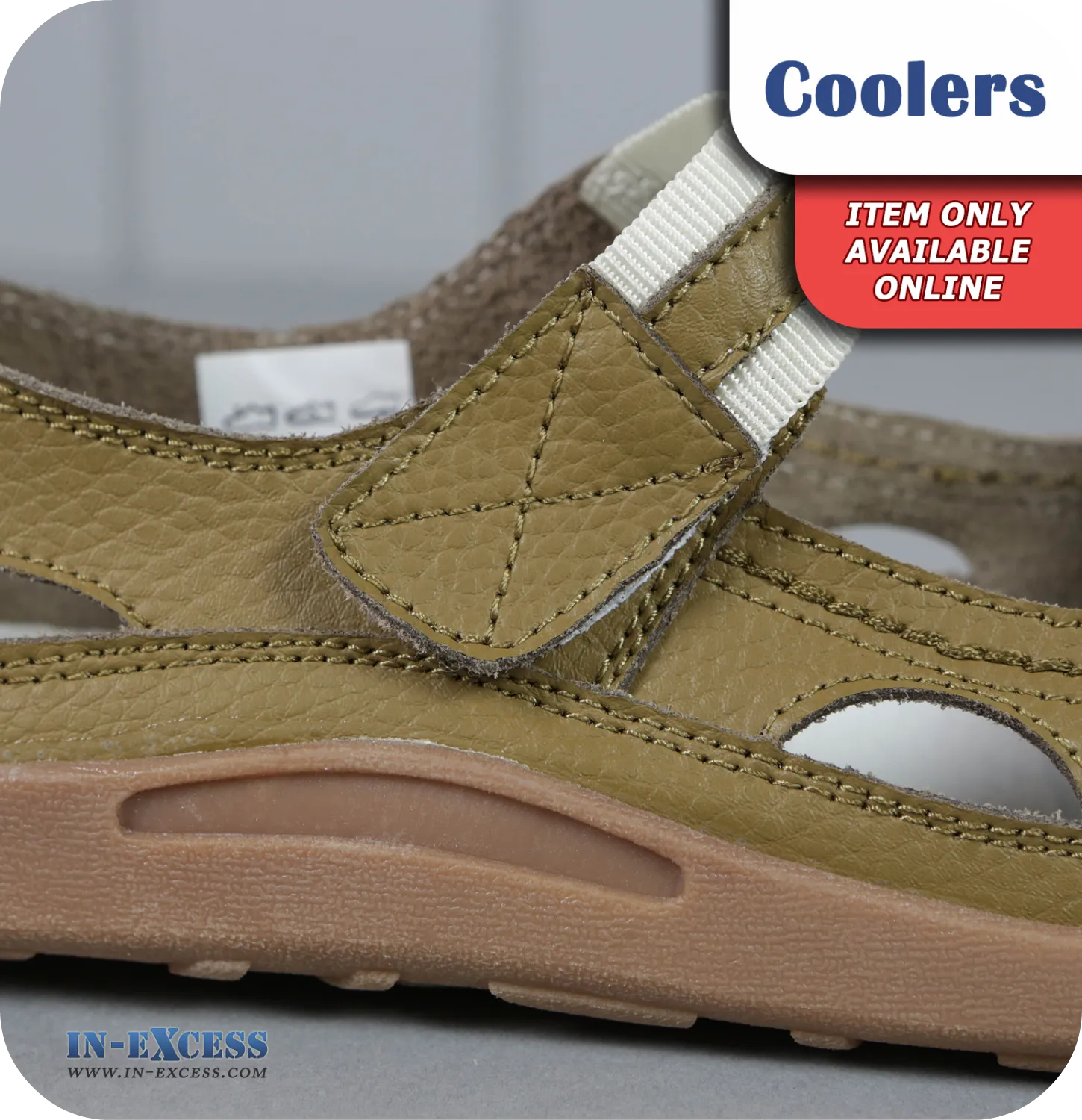 Coolers Premier Leather Sandals - Taupe