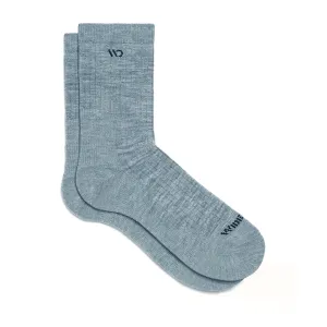 Darn Tough Wide Open Solid Cushioned Micro Crew Sock (Men) - Light Grey