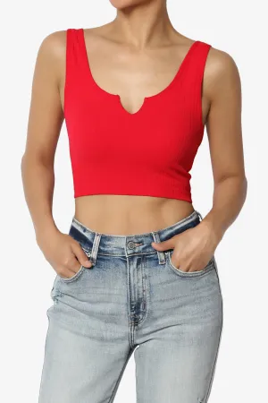 Effie Scoop Neck Ribbed Seamless Crop Tank Top