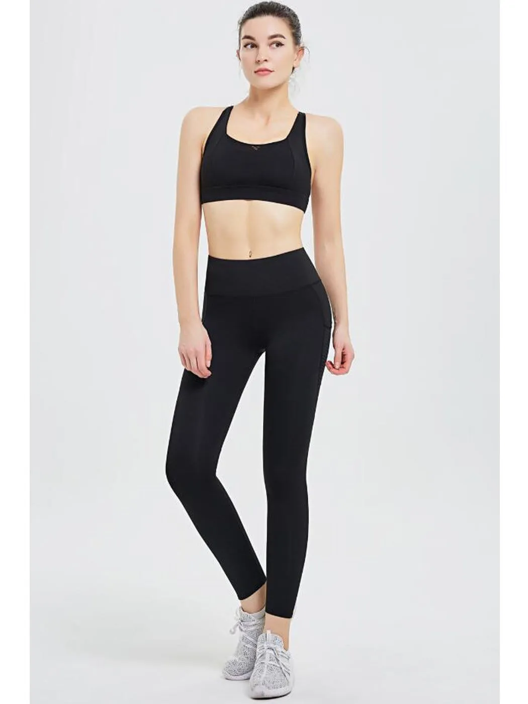 High Waist Yoga Pants with Pockets Tummy Control Leggings