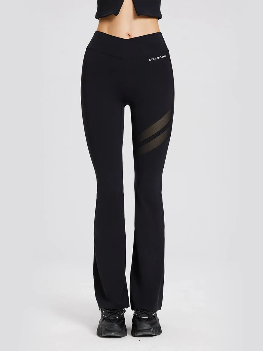 High-Waisted Straight-Leg Fitness Pants