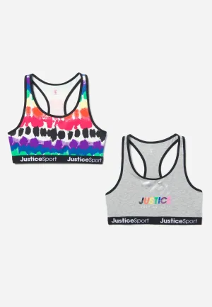 J Sport Racerback Sports Bra 2 Pack