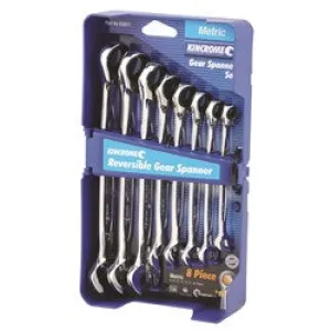 Kincrome 8 Piece Reversible Gear Spanner Set - Metric - K3017