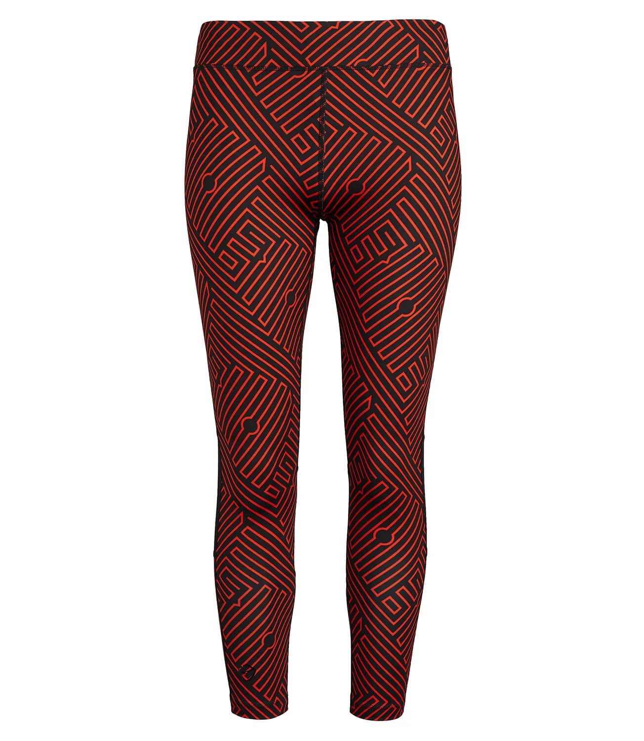 Louise 7/8 Padel Leggings - Black/Flame Print