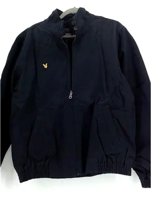 Lyle and Scott Mens Harrington Jacket Lightweight Navy Blue Size Large