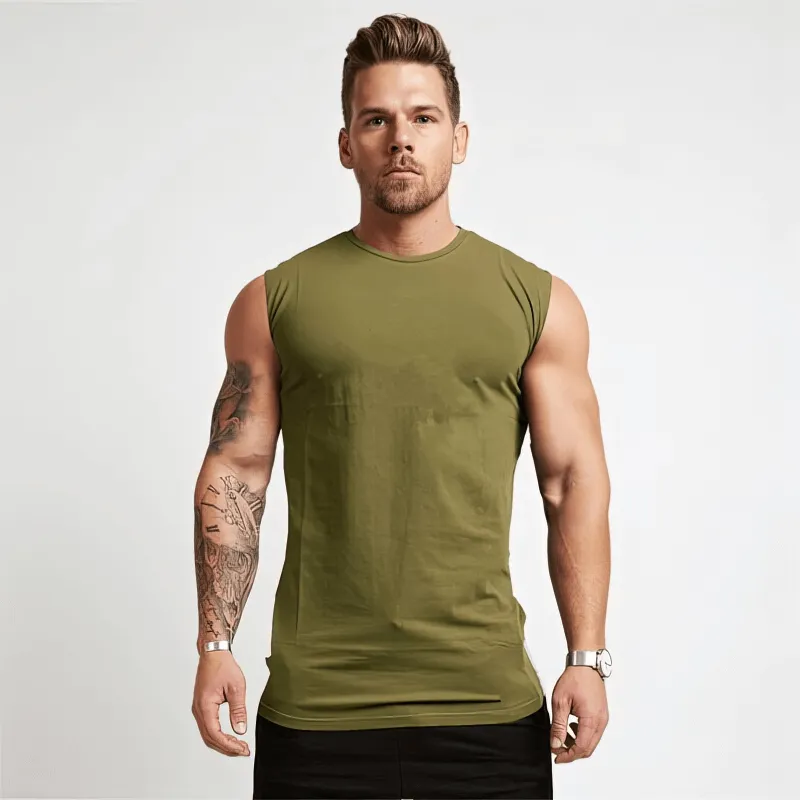 Men's Quick Dry Crew Neck Training Tank Top - SF1373