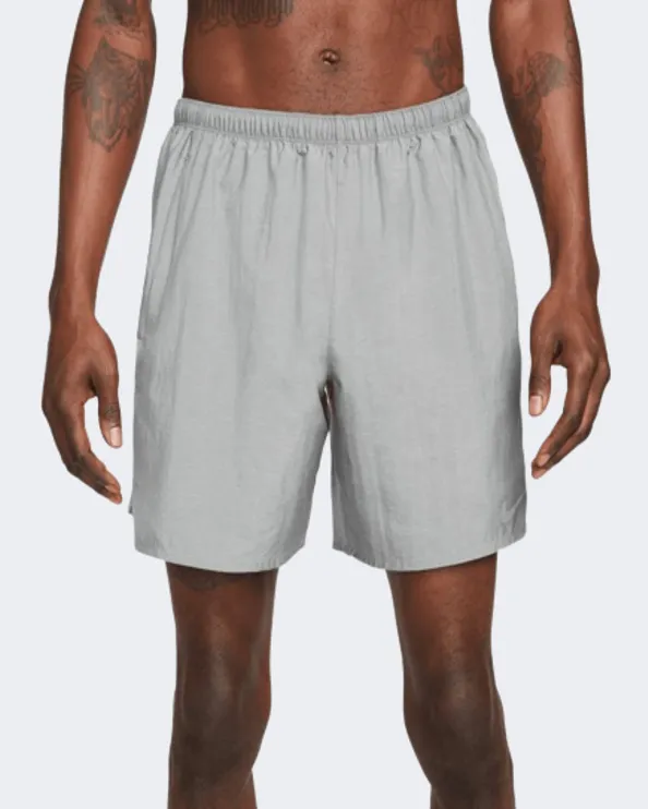 Nike Dri-Fit Challenger Men Running Short Grey/Silver Cz9068-084