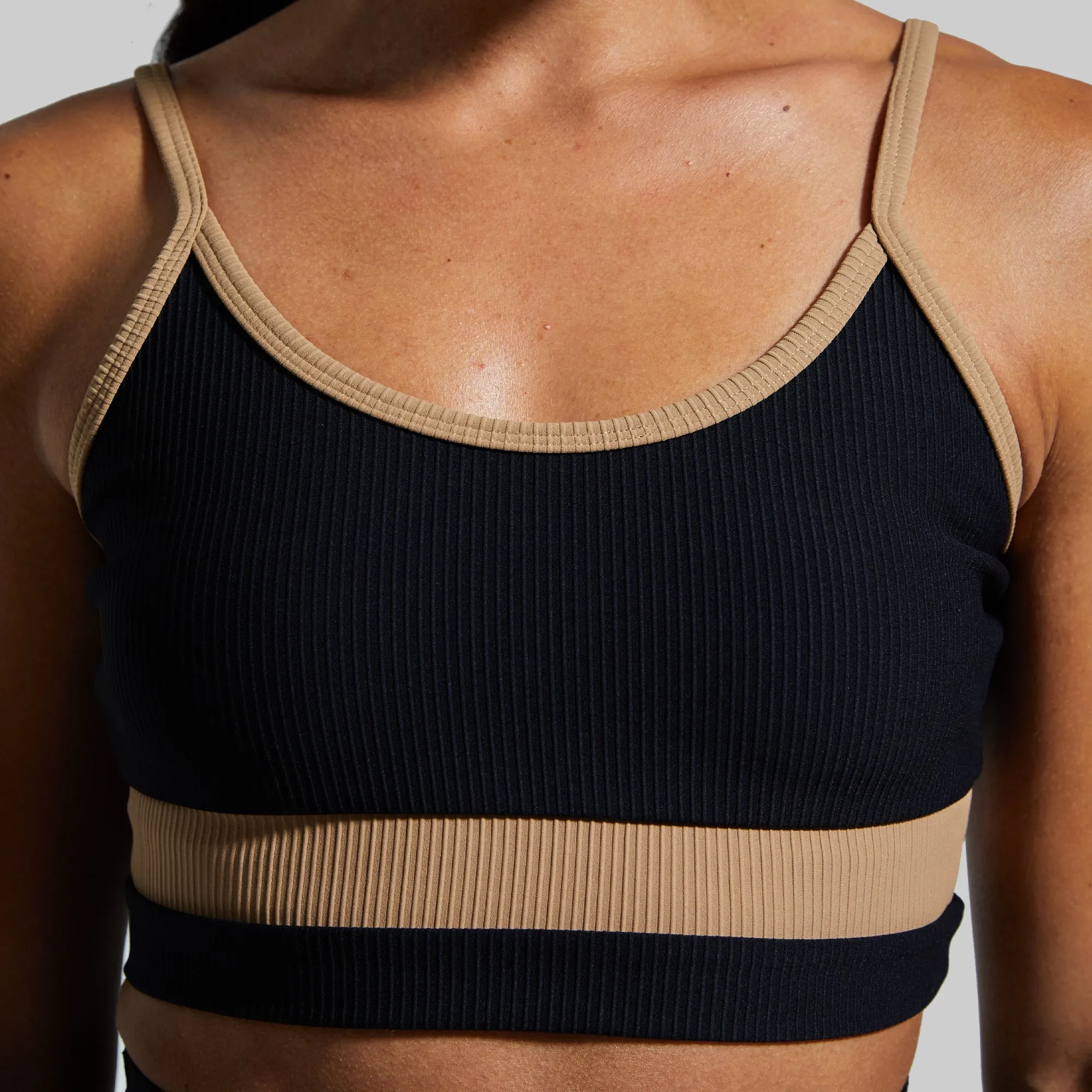 Out of Line Sports Bra (Tiger's Eye)