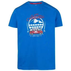 Sarlake Men's Atlantic Print T-Shirt in Blue