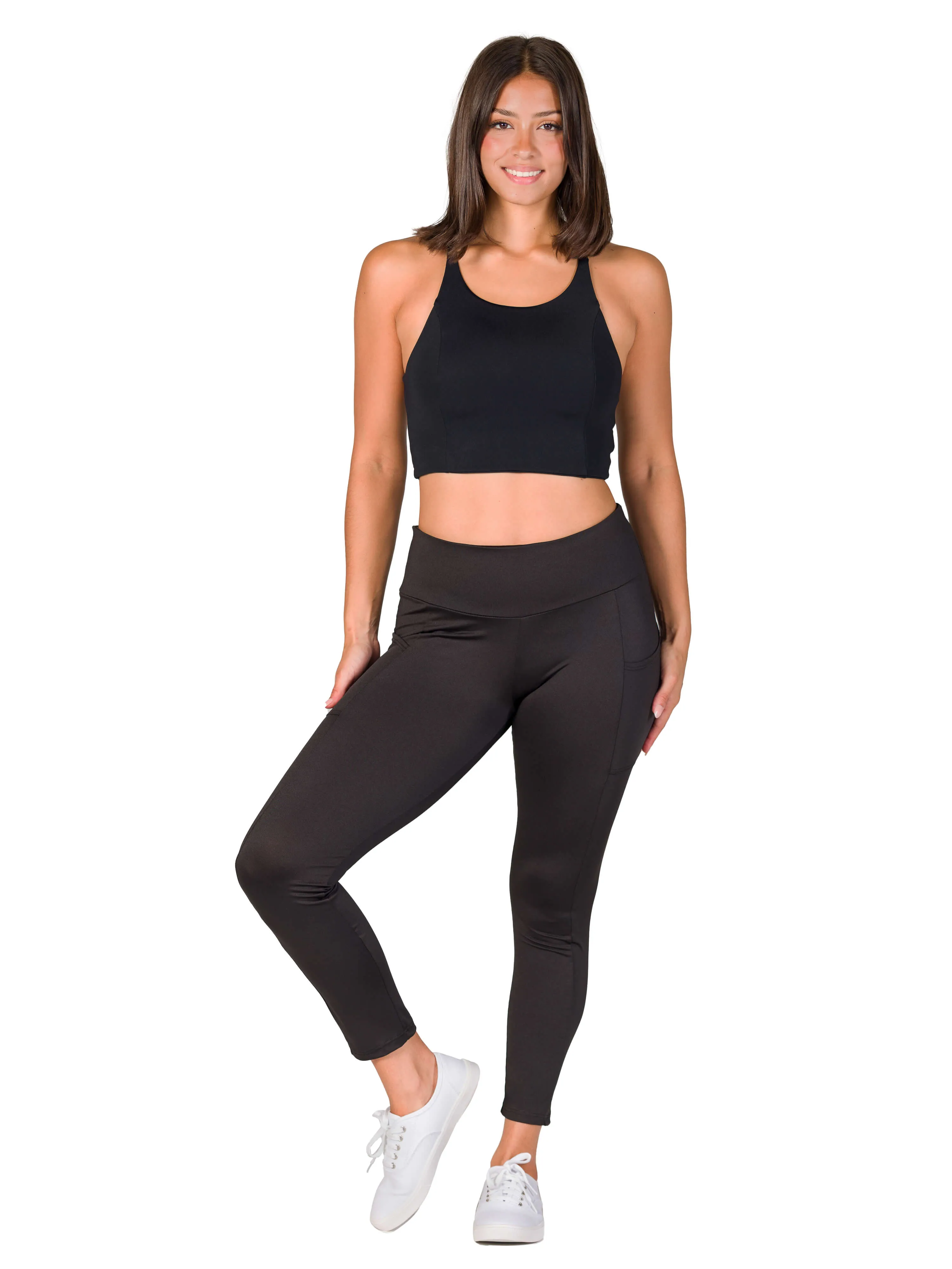 Side Pocket Ankle Length Yoga Pant Leggings