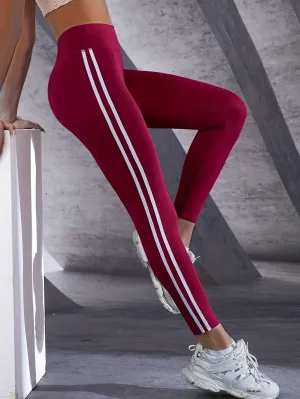 Slim & Shape Yoga Leggings - Solid Color, Cropped Design