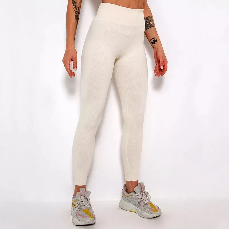 Stretchy High Waisted Gym Fitness Leggings for Women