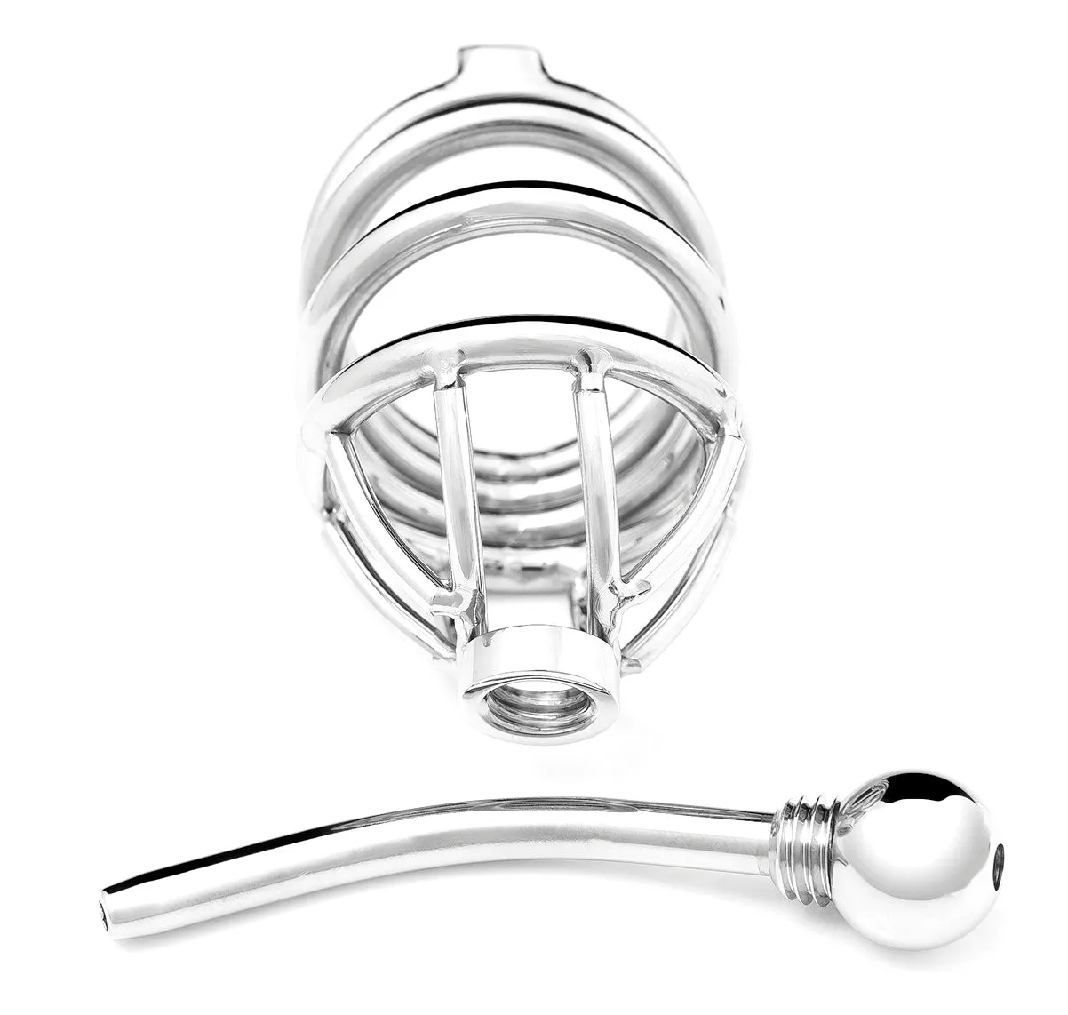 TIGHT SQUEEZE IMPALER STEEL CHASTITY DEVICE