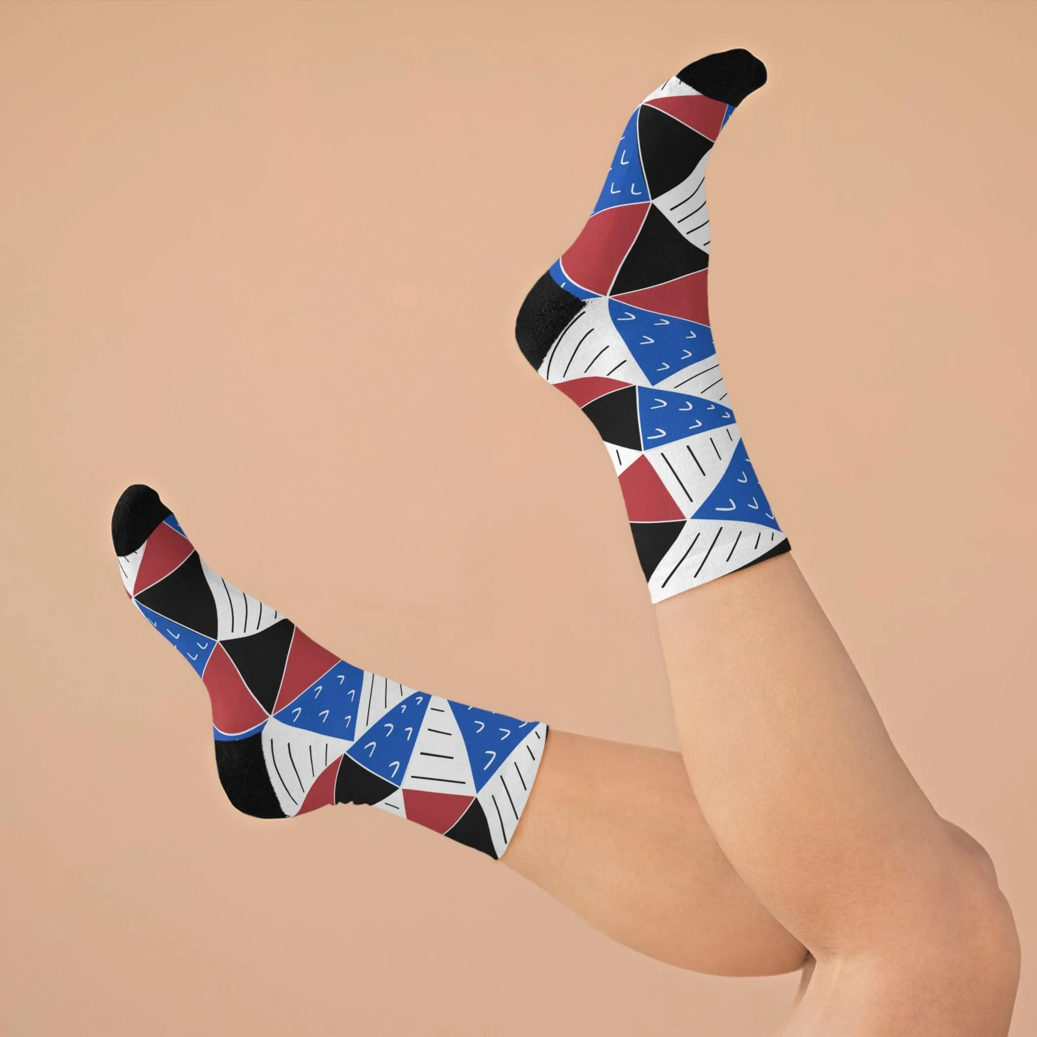 Triangle Tessellation Socks