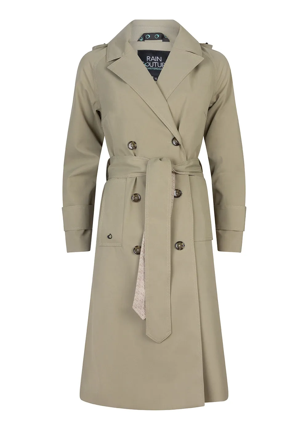 Waterproof Straight Trench - Khaki Green